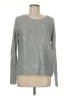 Sparkle & Fade 100% Acrylic Metallic Silver Pullover Sweater Size M - photo 1