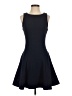 Aqua Solid Black Cocktail Dress Size S - photo 1