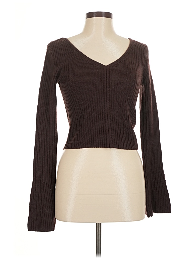 Pre-owned Madewell Pullover Sweater In Brown