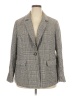 Genes 100% Polyester Houndstooth Gray Blazer Size 2X - photo 1