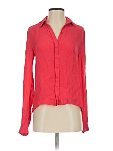 A.L.C. Long Sleeve Silk Top (view 1)