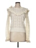 LoveShackFancy Ivory Pullover Sweater Size M (estimated) - photo 1