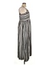 Eyeshadow Stripes Gray Casual Dress Size XL - photo 4