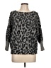 Jennifer Lopez Animal Print Gray Pullover Sweater Size L - photo 1