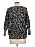 Jennifer Lopez Animal Print Gray Pullover Sweater Size L - photo 2