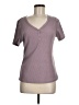 Unbranded Purple Short Sleeve Henley Size M - photo 1