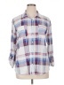 New York Laundry 100% Polyester Plaid White 3/4 Sleeve Blouse Size 1X - photo 1