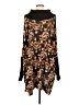 Joseph A. 100% Rayon Brown Black Poncho Size 2 - photo 2