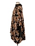 Joseph A. 100% Rayon Brown Black Poncho Size 2 - photo 5