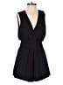 Bebe 100% Polyester Solid Black Romper Size 6 - photo 1