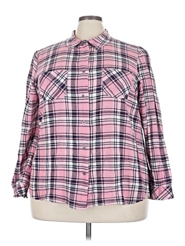 Ruff Hewn Long Sleeve Button-Down Shirt (view 1)