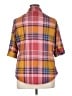 Assorted Brands 100% Polyester Plaid Pink 3/4 Sleeve Blouse Size 1X - photo 2
