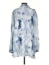SkyLar Rose 100% Polyester Tie-dye Blue Casual Dress Size S - photo 2