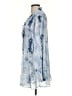 SkyLar Rose 100% Polyester Tie-dye Blue Casual Dress Size S - photo 5