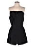 White House Black Market 100% Silk Solid Black Romper Size S - photo 1