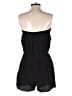 White House Black Market 100% Silk Solid Black Romper Size S - photo 2