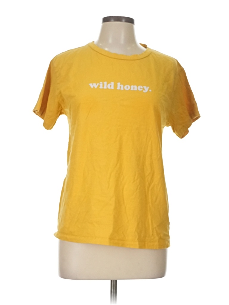 Pre-owned Assorted Brands Short Sleeve T-shirt In Yellow