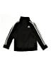 Adidas 100% Polyester Black Track Jacket Size 6 - photo 1