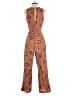 Eva Franco Aztec Or Tribal Print Graphic Brown Jumpsuit Size 2 - photo 2