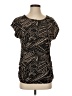 Vintage Rose Black Short Sleeve Top Size S - photo 1