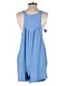 Oddi 100% Polyester Solid Blue Romper Size S - photo 2