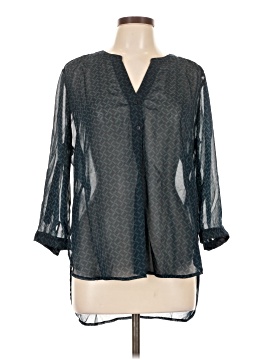 Como Black Long Sleeve Blouse