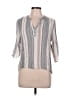 Lavish Gray 3/4 Sleeve Blouse Size L - photo 1