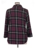 By Design 100% Polyester Plaid Burgundy 3/4 Sleeve Blouse Size XL - photo 2