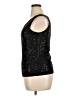 Sequin 100% Rayon Black Sleeveless Top Size XL - photo 5