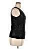Sequin 100% Rayon Black Sleeveless Top Size XL - photo 4