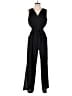 Monteau Solid Black Jumpsuit Size S - photo 1
