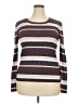 Nine West Stripes Burgundy Brown Pullover Sweater Size XXL - photo 1