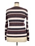 Nine West Stripes Burgundy Brown Pullover Sweater Size XXL - photo 2