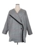 Laurie Felt Stripes Gray Coat Size 2X - photo 1