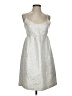Hunter Dixon Metallic Silver Cocktail Dress Size 2 - photo 1