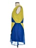 Addison 100% Polyester Color Block Blue Casual Dress Size L (estimated) - photo 5