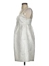 Hunter Dixon Metallic Silver Cocktail Dress Size 2 - photo 5