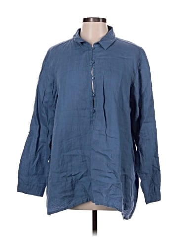 Eileen Fisher 3/4 Sleeve Button-Down Shirt (view 1)