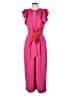 J.Crew 100% Polyester Solid Pink Jumpsuit Size 6 - photo 1