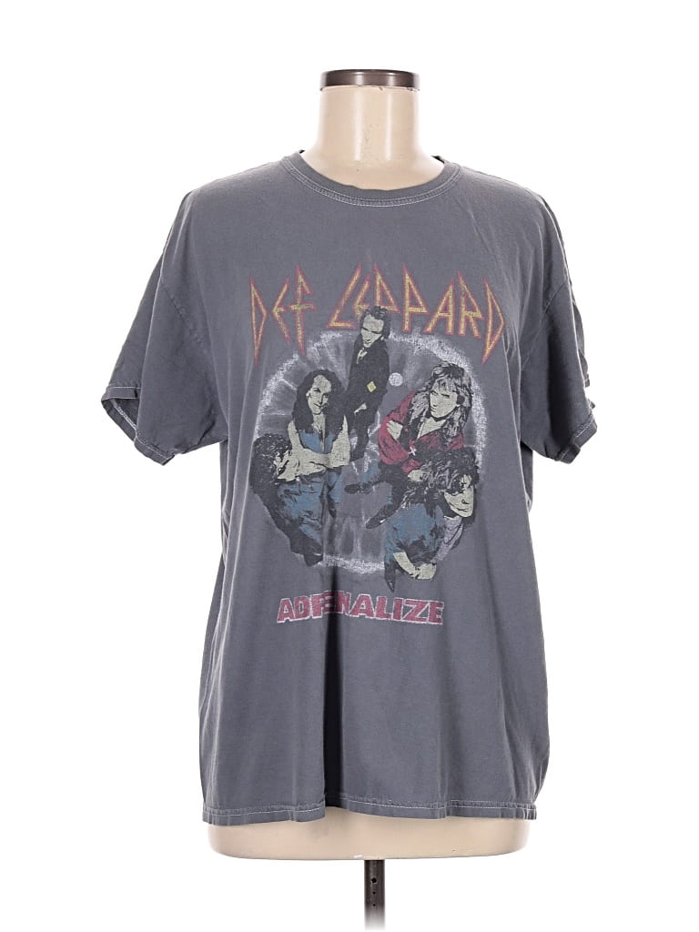 Pre-owned Assorted Brands Short Sleeve T-shirt In Gray