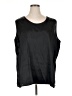 Studio C 100% Polyester Black Sleeveless Blouse Size 26 waist - photo 1