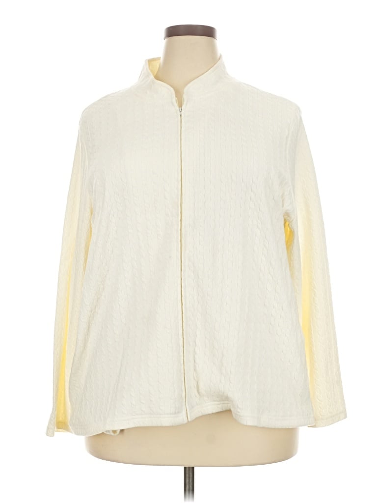 Pre-owned D&co. Cardigan Sweater In White