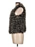 Yoki 100% Polyester Gray Faux Fur Vest Size L - photo 5
