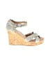 TOMS Green Tan Wedges Size 6 - photo 1