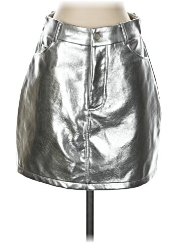 7 For All Mankind Faux Leather Skirt (view 1)