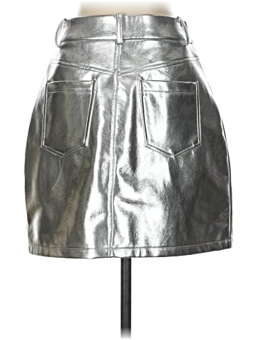 7 For All Mankind Faux Leather Skirt (view 2)