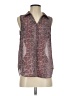 Mystree 100% Polyester Burgundy Sleeveless Blouse Size S - photo 1