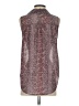 Mystree 100% Polyester Burgundy Sleeveless Blouse Size S - photo 2