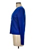 Karen Millen Blue Long Sleeve Blouse Size Med (3) - photo 5