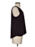 Halogen 100% Polyester Black Burgundy Sleeveless Blouse Size S - photo 4